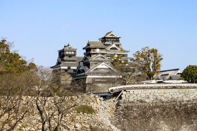 熊本城（2016年熊本地震被災後）