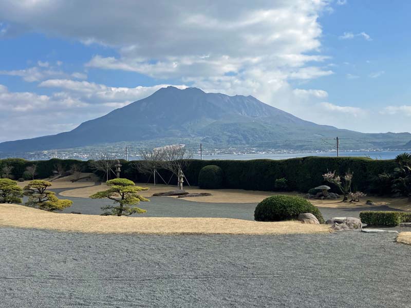 仙巌園からの桜島