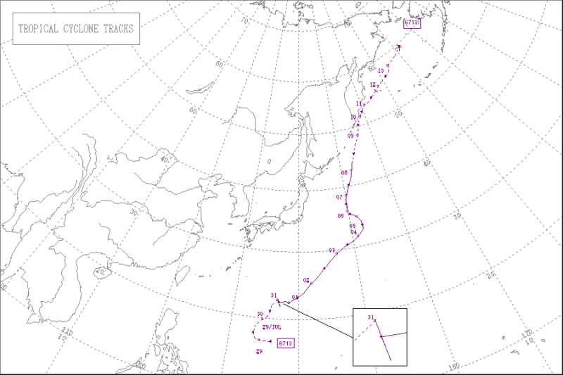 1967年台風第13号