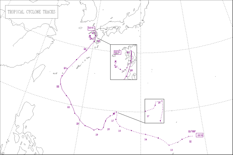 1968年台風第16号