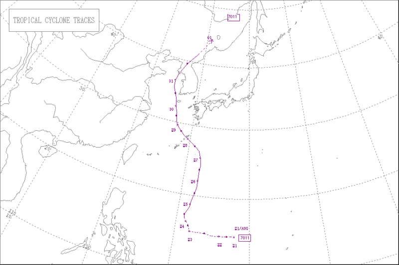 1970年台風第11号
