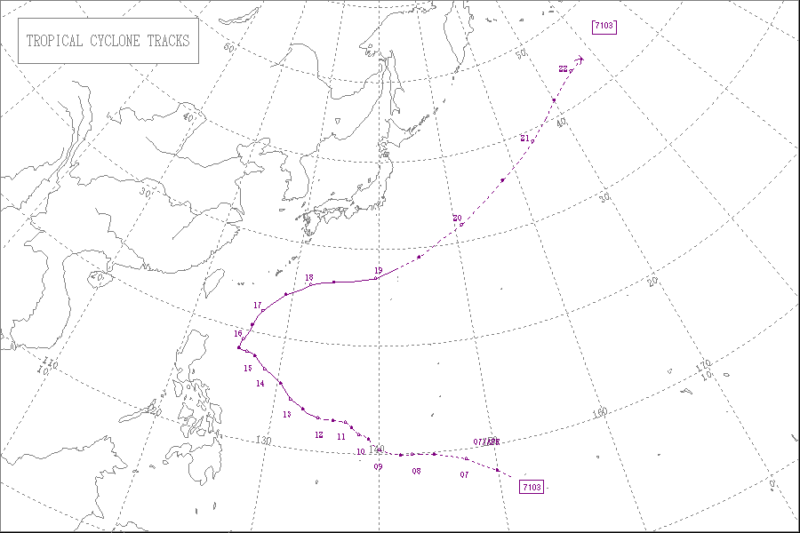 1971年台風第3号