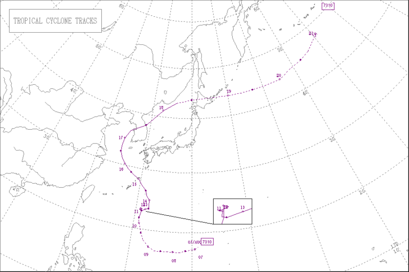 1973年台風第10号
