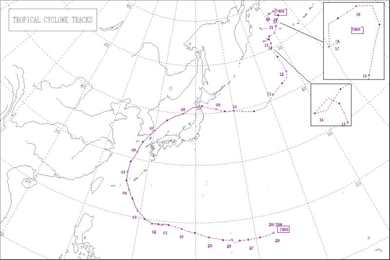 1974年台風第8号