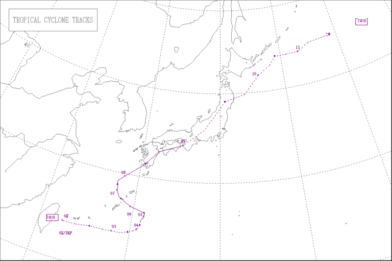 1974年台風第18号