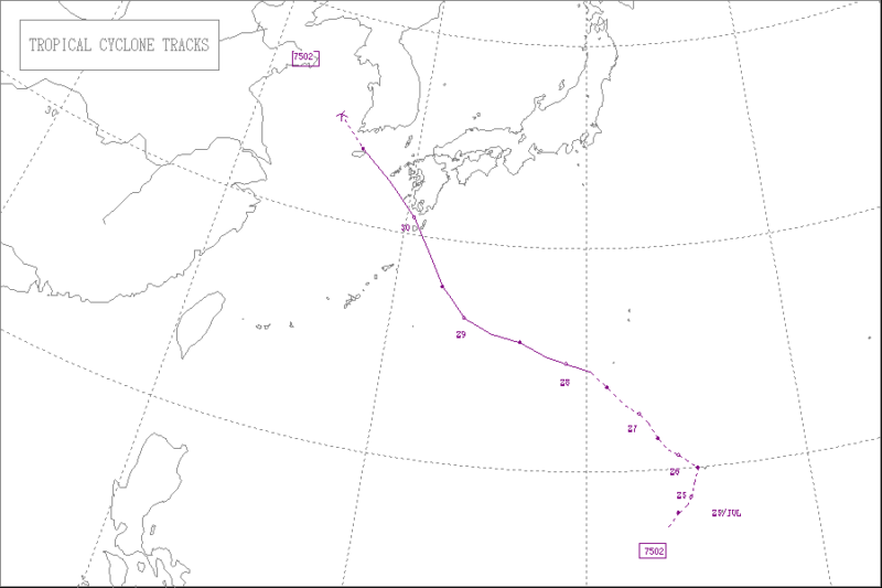 1975年台風第2号