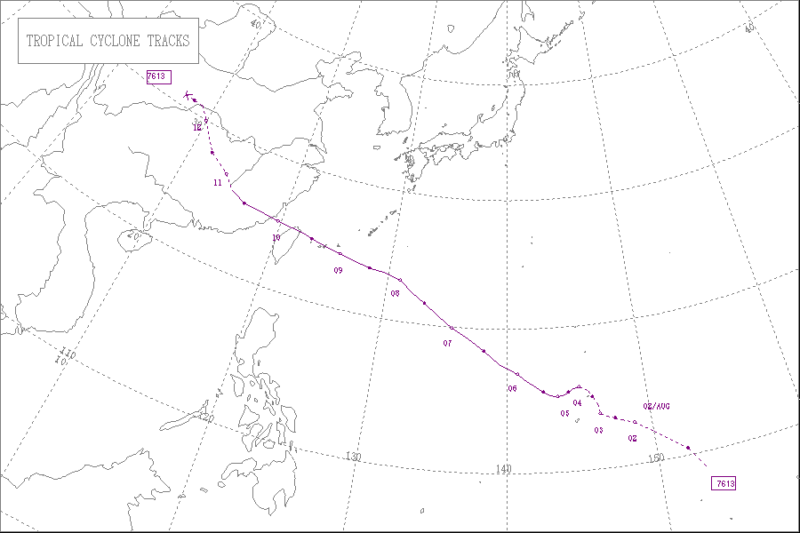1976年台風第13号