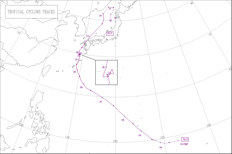 1976年台風第17号