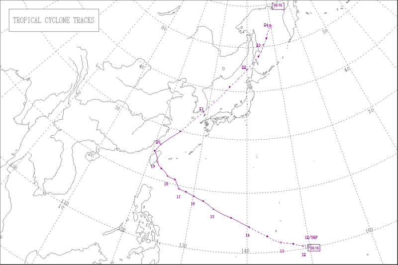 1986年台風第16号