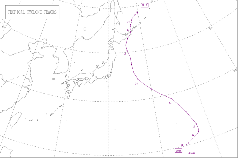 1989年台風第14号
