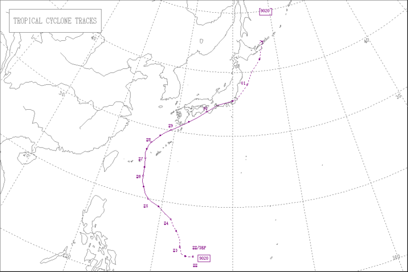 1990年台風第20号