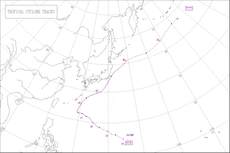 1991年台風第18号