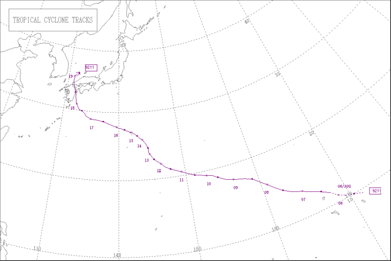 1992年台風第11号