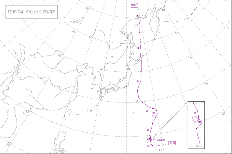 1992年台風第17号