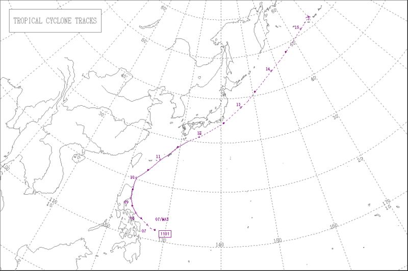 2011年台風第1号