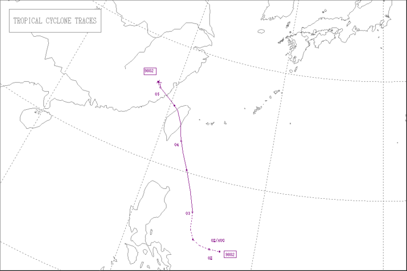 1998年台風第2号