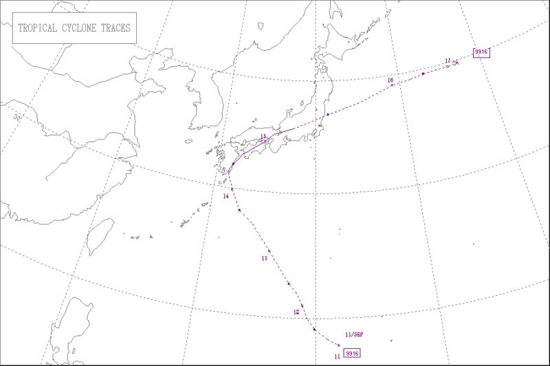 1999年台風第16号