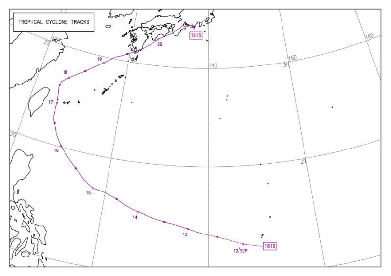 2016年台風第16号