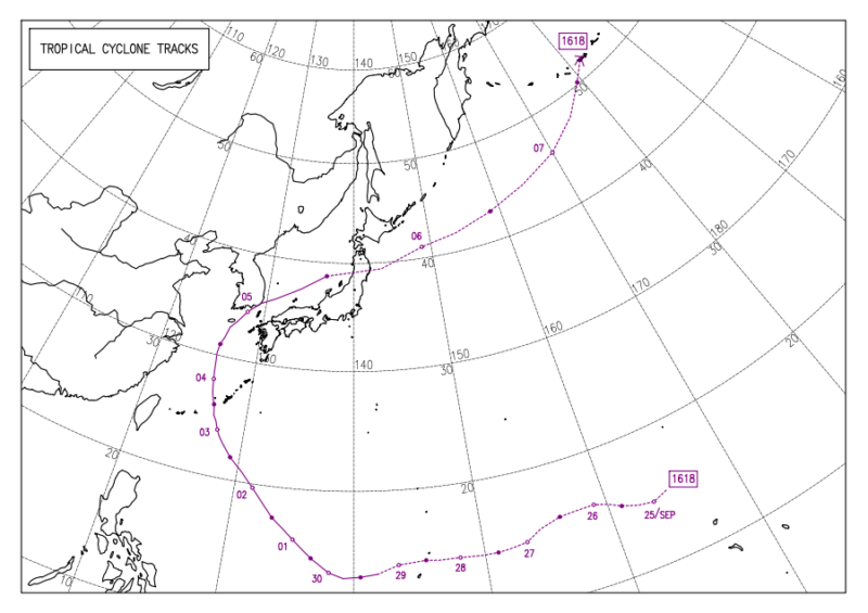 2016年台風第18号