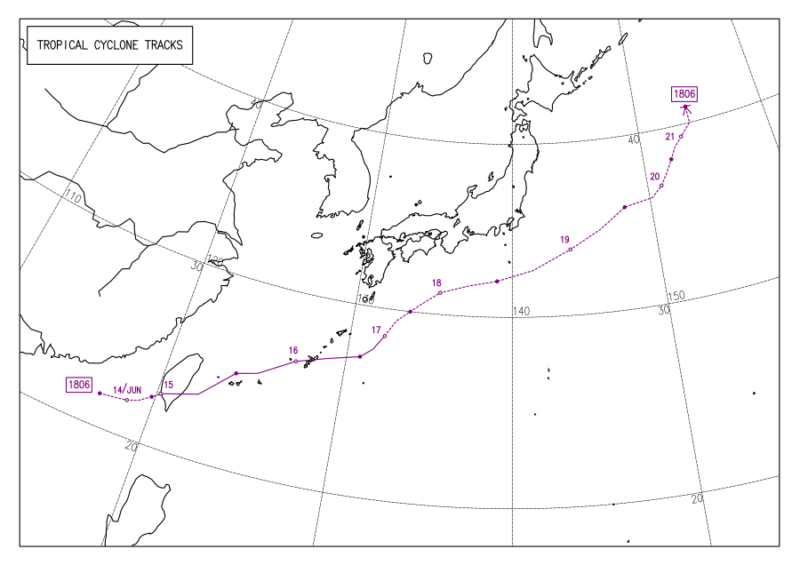 2018年台風第6号