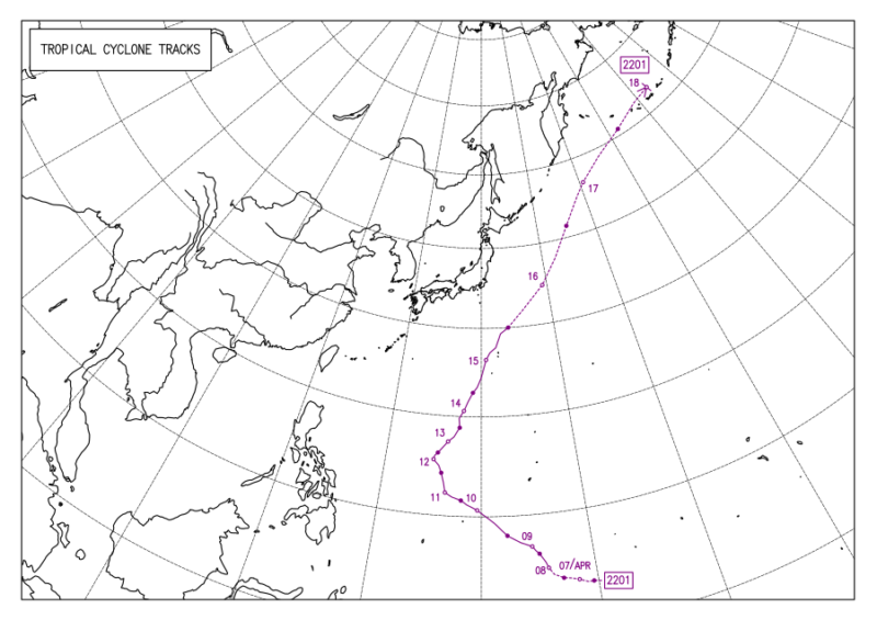 2022年台風第1号