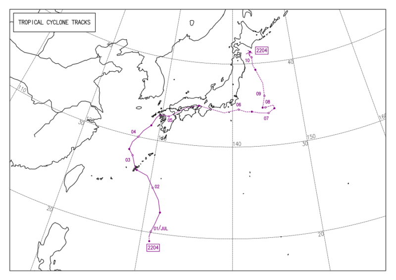 2022年台風第4号