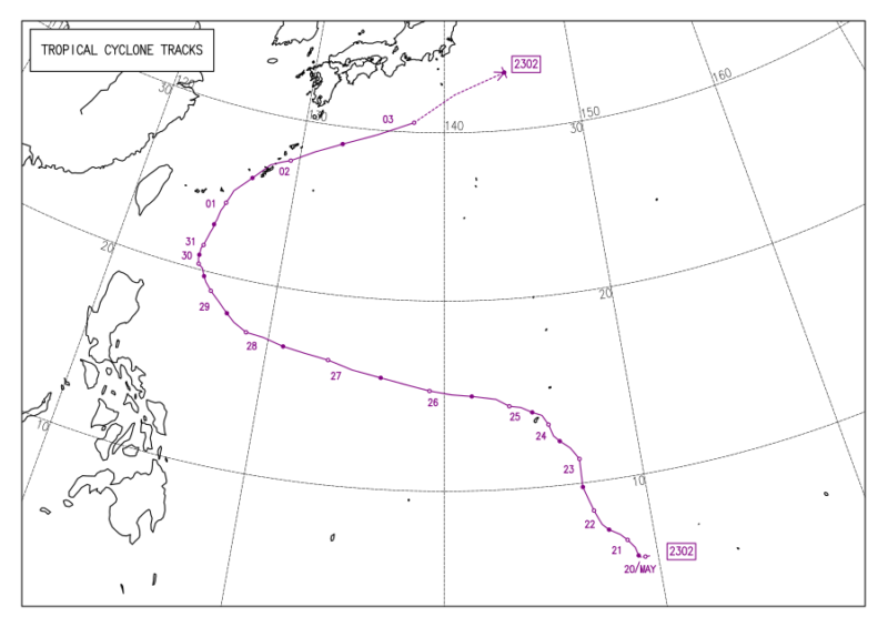 2023年台風第2号