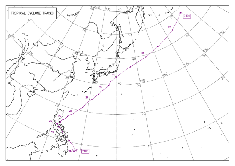 2024年台風第1号