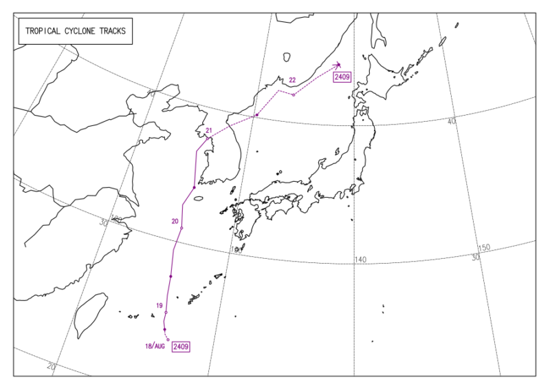 2024年台風第9号