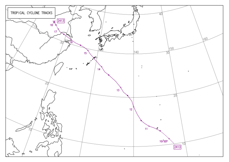 2024年台風第13号