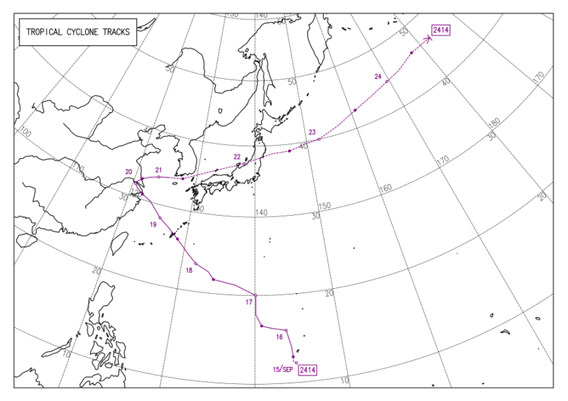 2024年台風第14号
