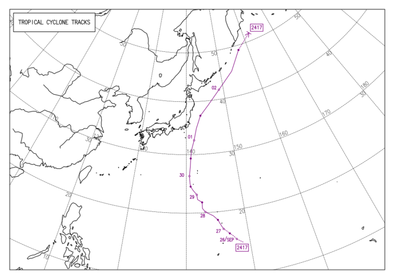 2024年台風第17号