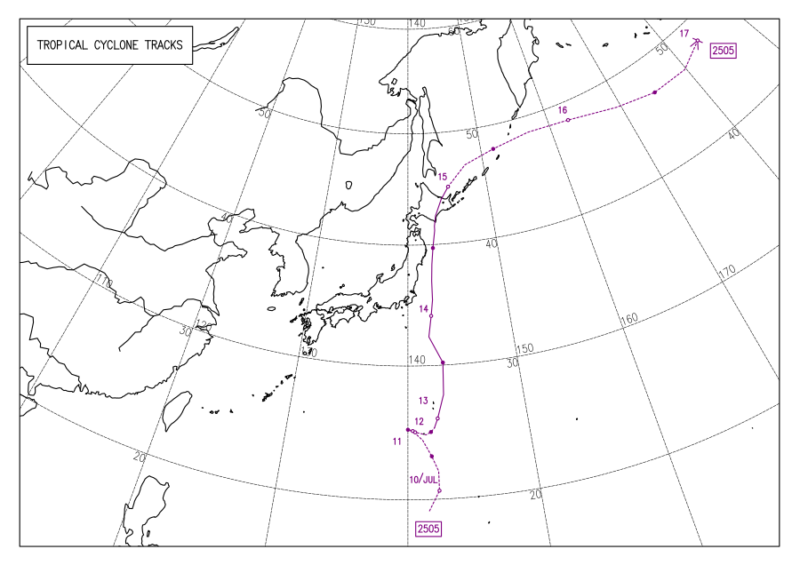 2025年台風第5号