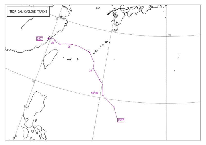 2025年台風第7号