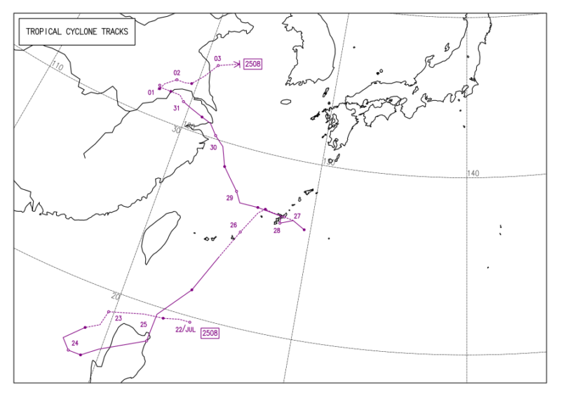 2025年台風第8号