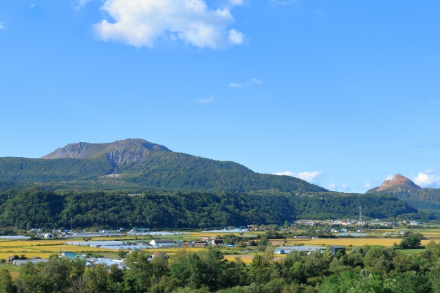 有珠山と昭和新山